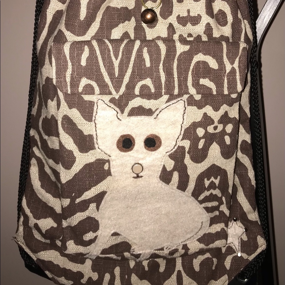 Animal Print Chihuahua Backpack Bag Purse New